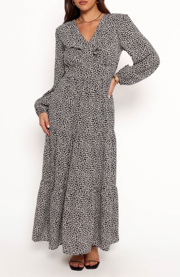 ペタルアンドパップ レディース トップス ワンピース フラワー柄 プリント フリル マキシ フラワー Petal Pup Isadora Floral Print Ruffle Long Sleeve 22,578円