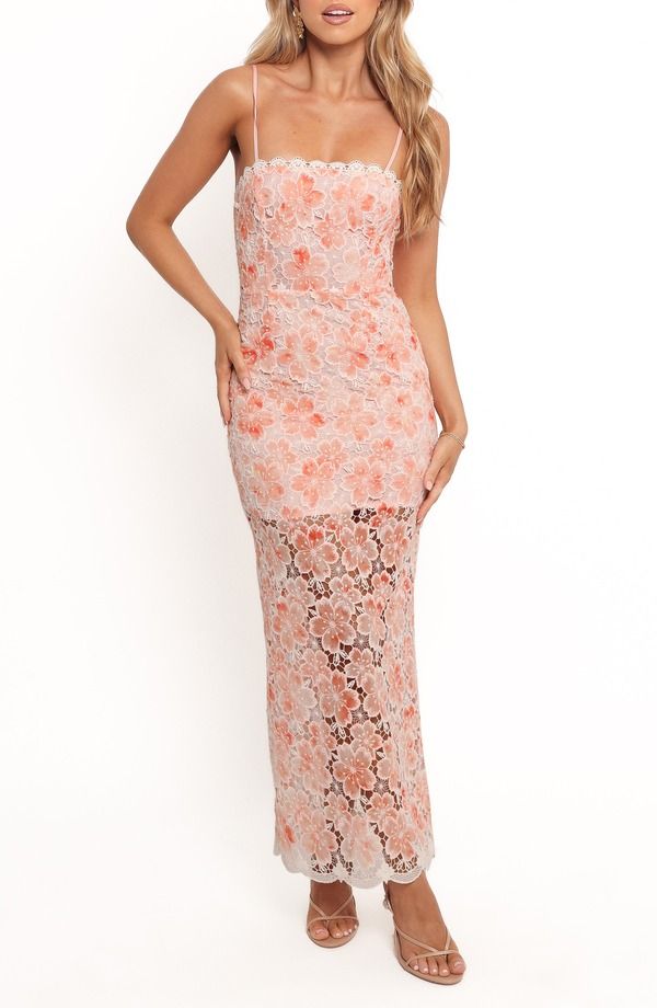 ペタルアンドパップ レディース トップス ワンピース フラワー柄 ノースリーブ マキシ フラワー Petal Pup Novie Floral Eyelet Sleeveless Maxi Dress
