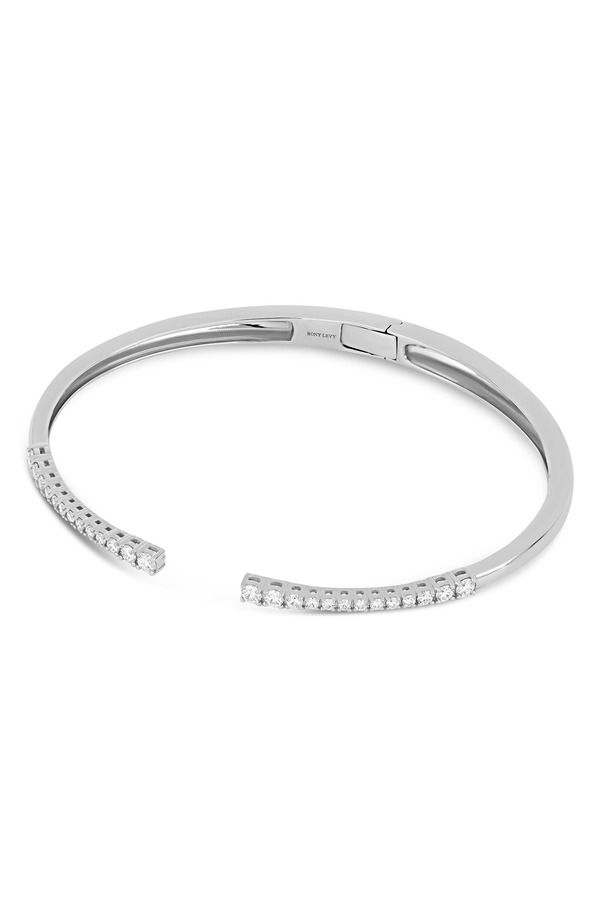 ボニー レヴィ レディース アクセサリー ブレスレット・バングル・アンクレット Bony Levy 18K Gold Audrey Diamond Open Bangle Bracelet Onlin