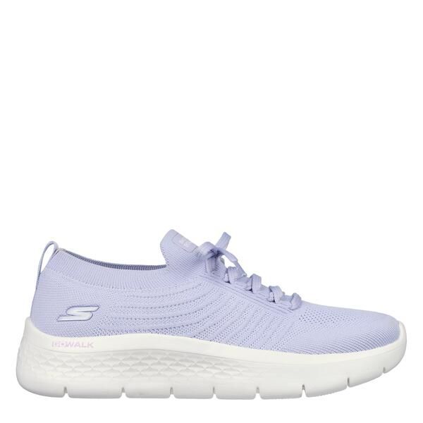 スケッチャーズ レディース シューズ スニーカー レース ニット Skechers Flat Knit Fixed Lace Slip On Trainers Womens Lavender ラベンダ