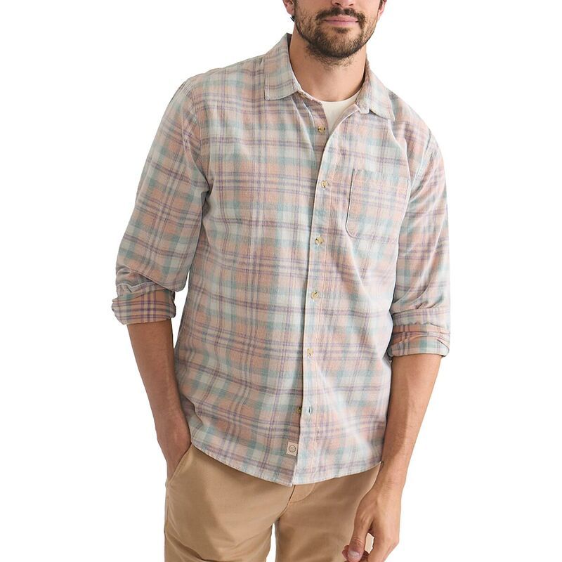 マリーン レイヤー メンズ トップス シャツ Marine Layer Lightweight Plaid Cord Shirt Mens Cork Multi Plaid マルチカラー 17,266円