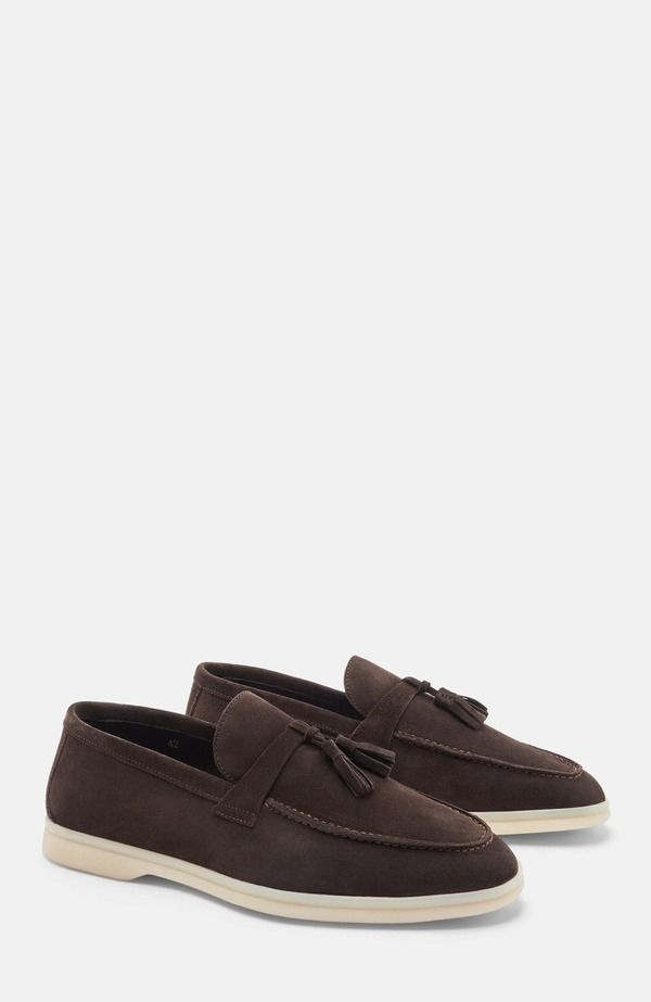 スカロッソ メンズ シューズ ローファー SCAROSSO Leandro Loafers Dark Brown Suede ブラウン 75,240円