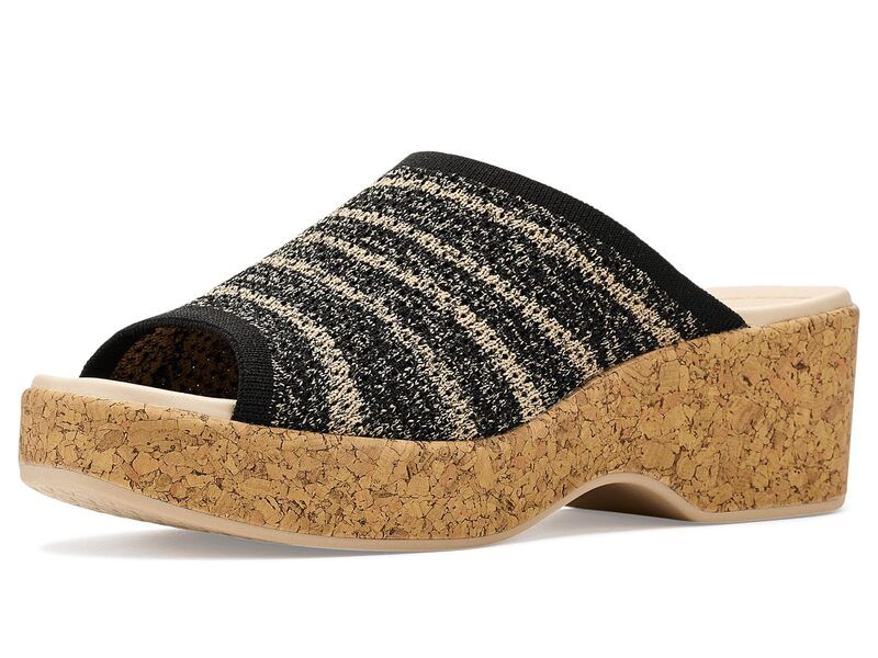 ライフストライド レディース シューズ ヒール サンダル LifeStride Veryready Slide Sandals Black Sand ブラック