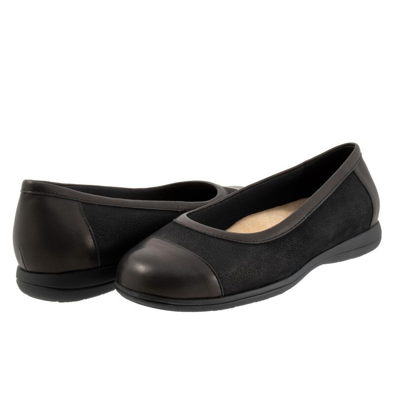 トロッターズ レディース シューズ サンダル Trotters Delmara Black Nubuck ブラック