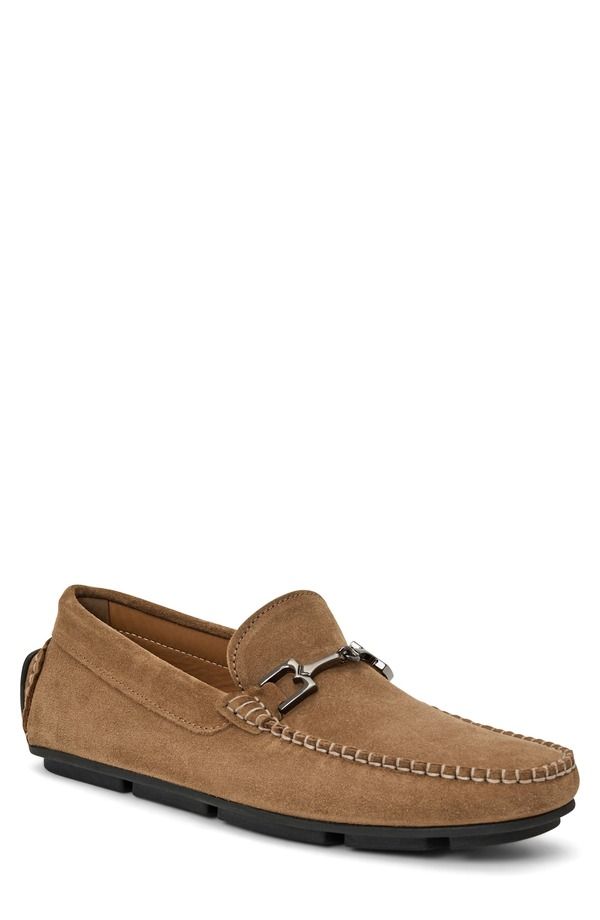 ブルーノマグリ メンズ シューズ ローファー Bruno Magli Teramo Bit Driving Loafer Taupe Suede トープドレス・ビジネスシューズ