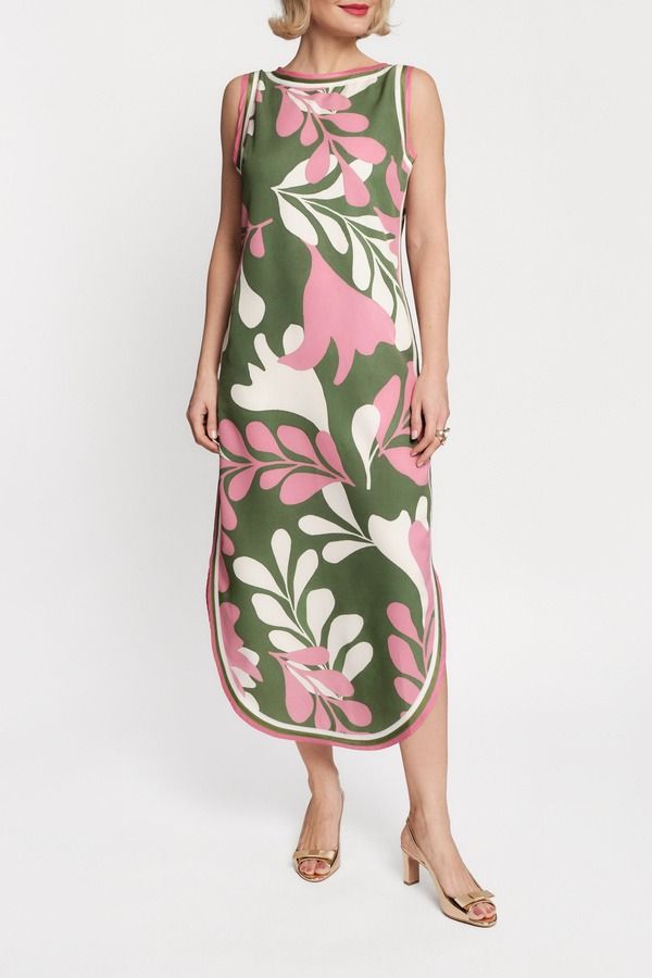 フランセスバレンタイン レディース トップス ワンピース マキシ Frances Valentine Selena Maxi Dress Modern Palm TreetopMulti マルチカラー