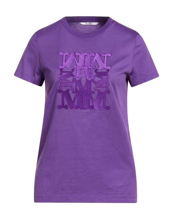 マックスマーラ レディース トップス Tシャツ MAX MARA Purple パープル