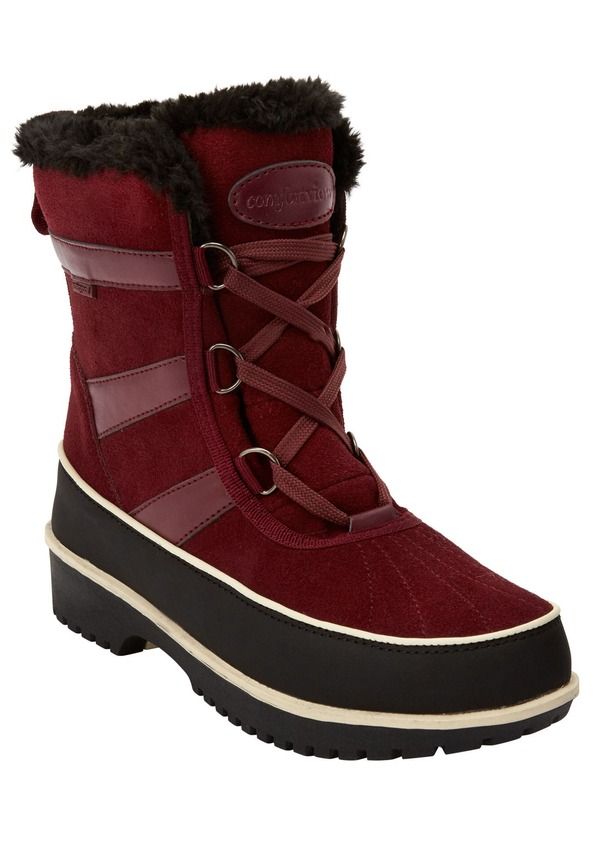 コンフォートビュー レディース シューズ ブーツ・レインブーツ Comfortview The Brienne Waterproof Boot Deep Merlot