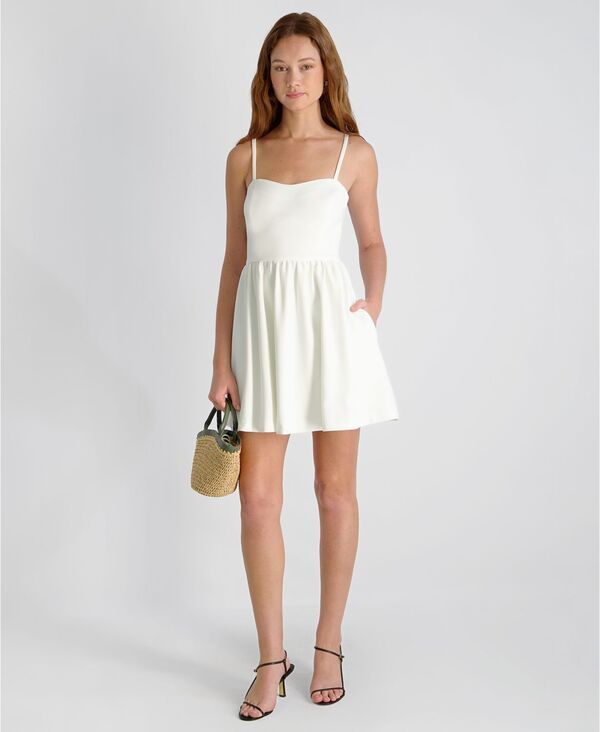 フレンチコネクション レディース トップス ワンピース ミニ French Connection Womensweetheart Neck Mini Dressummer White ホワイト