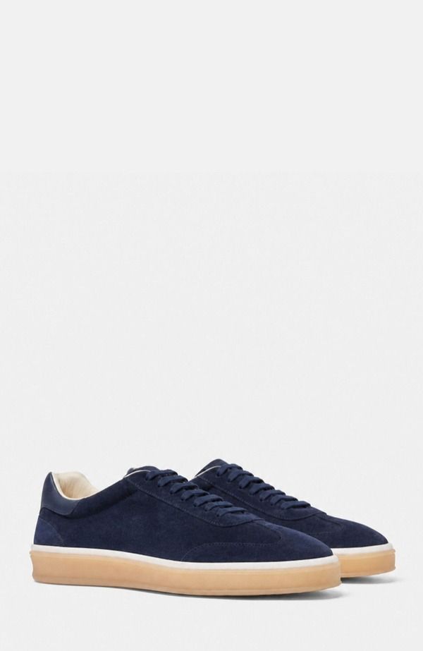 スカロッソ メンズ シューズ スニーカー SCAROSSO Mattia Sneakers Men Blue Suede ブルー