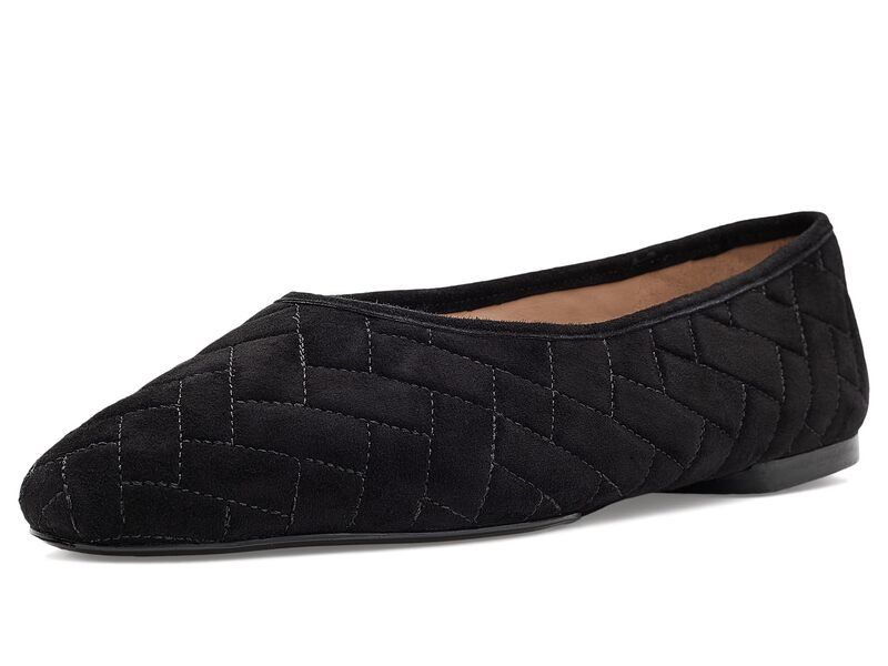 コールハーン レディース シューズ サンダル キルティング Cole Haan Jasleen Quilted Ballet Flats Black Quilted Suede ブラック
