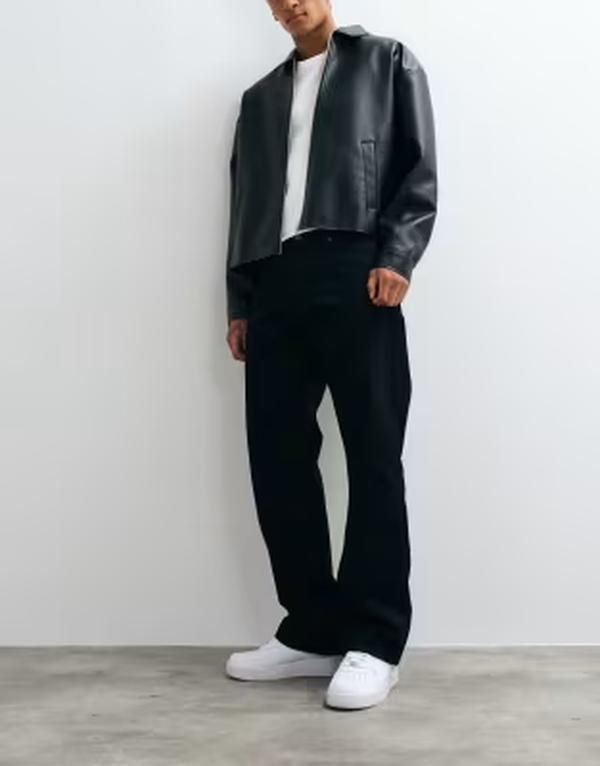 ウィークデイ メンズ ボトムス デニムパンツ ストレート ジーンズ Weekday Space straight leg jeans rinse wash Black rinse ブラック 20,866円