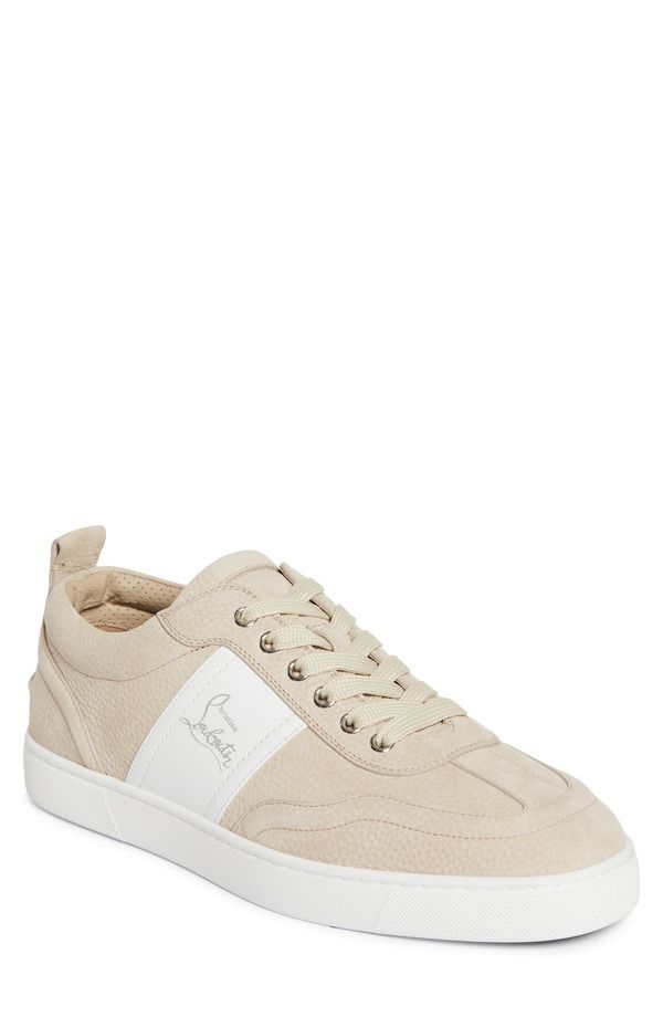 クリスチャン・ルブタン メンズ シューズ スニーカー Christian Louboutin Retero Sneaker Men BEIGE WHITE ホワイト