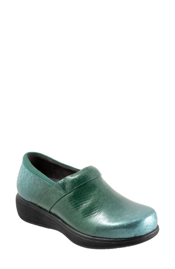 ソフトウォーク レディース シューズ サンダル SoftWalk Meredith Sport Clog Women JADEMBOSSED PATENT
