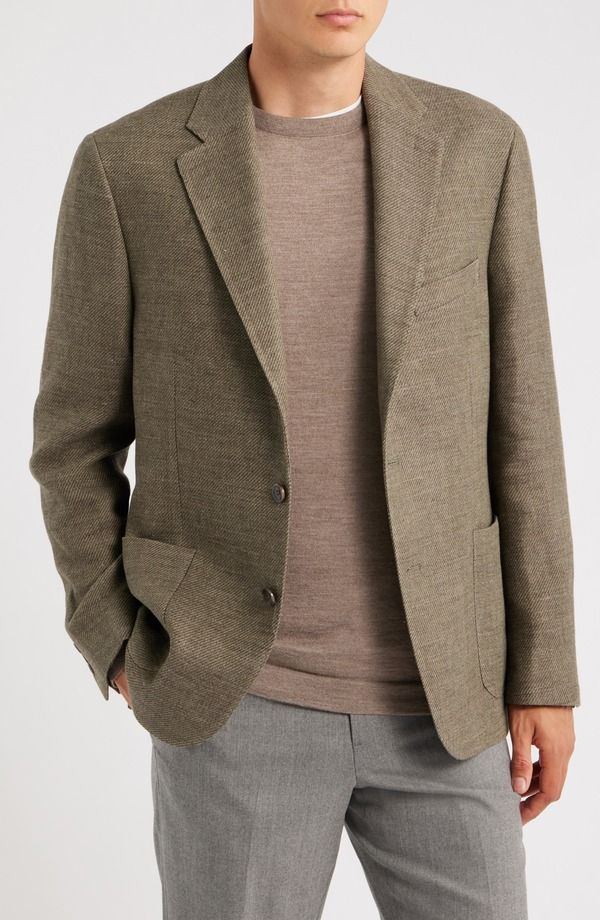 ヴィンス メンズ アウター ジャケット・ブルゾン リラックスフィット コットン コート リネン Vince Icon Relaxed Fit Green Mlange Cotton Linen Spo