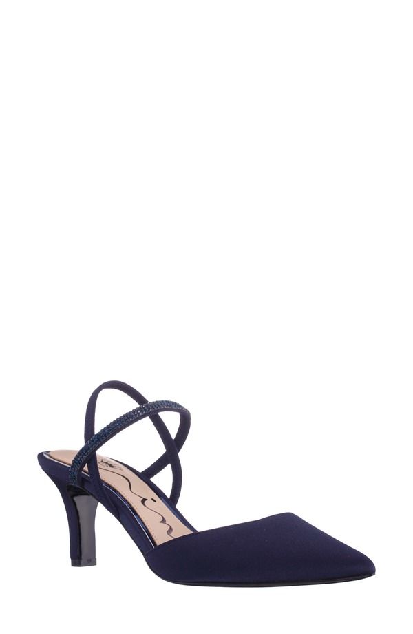 ニナ レディース シューズ パンプス Nina Billie Slingback Pointed Toe Pump NAVY ネイビー 19,965円