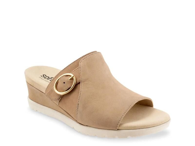 ソフトウォーク レディース シューズ サンダル SoftwalkNewberry Wedge Sandal Beige Nubuck ベージュ