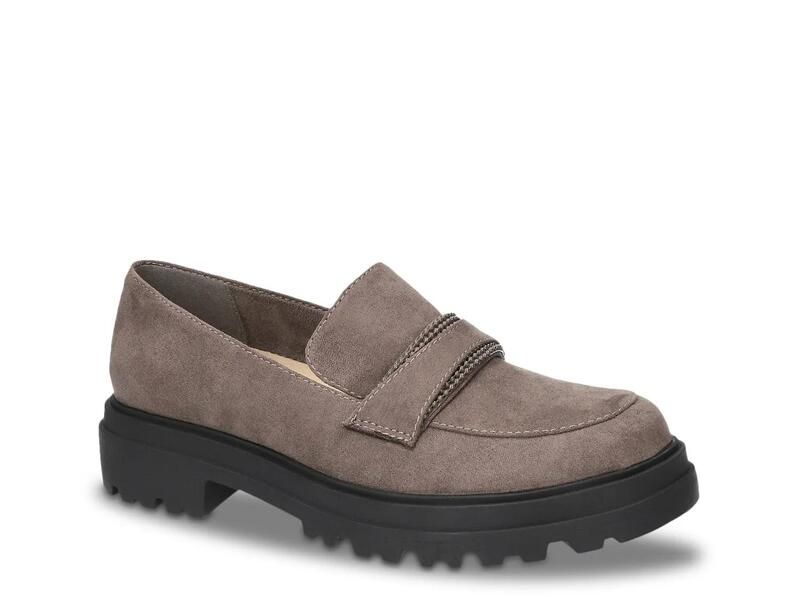 ベラヴィータ レディース シューズ スリッポン・ローファー プラットフォーム Bella VitaPulse Platform Loafer Grey Fabric グレー