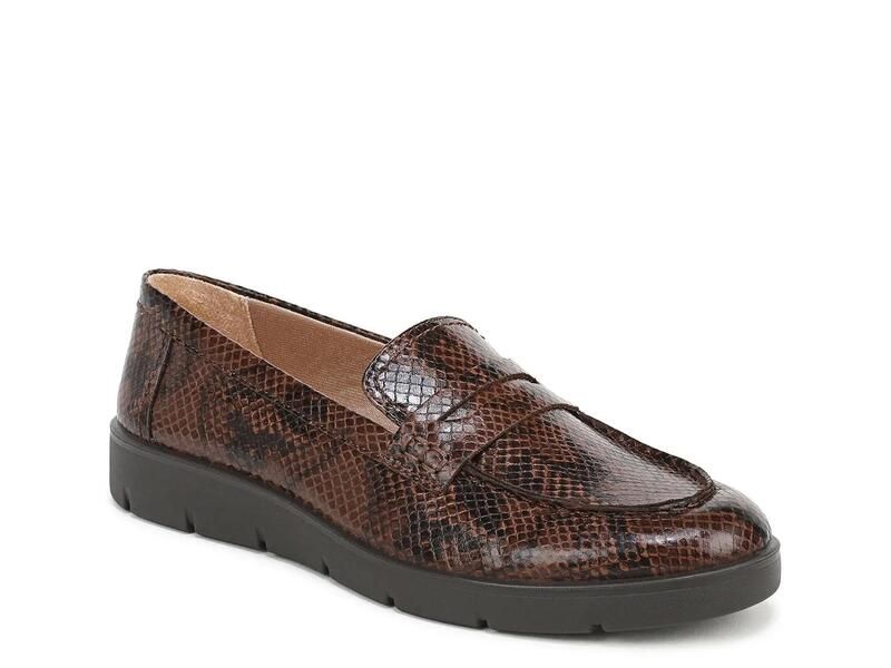 ライフストライド レディース シューズ スリッポン・ローファー LifeStrideVeronica Loafer Brown Snake Print ブラウン