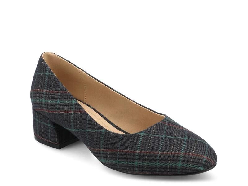 ジャーニー レディース シューズ パンプス JourneeSaarii Pump Navy Plaid ネイビー