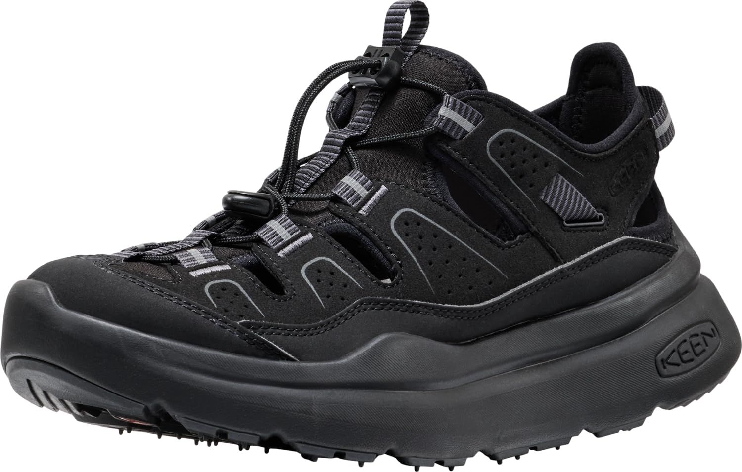 新品 [キーン] サンダル WK450 SANDAL ダブルケーフォーハンドレッドフィフティー サンダル レディース BLACK/BLACK 25.0 cm