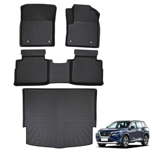 N◆フロアマット ニッサン 新型 エクストレイル T33系 対応 カーマット+ラゲッジマット X-Trail T33 SNT33 T33型 2022年7月-現行 専用設計 トランクマット TPE素材 防水 滑り 防止 耐汚れ 取付簡単 内装 900cc998 12,503円
