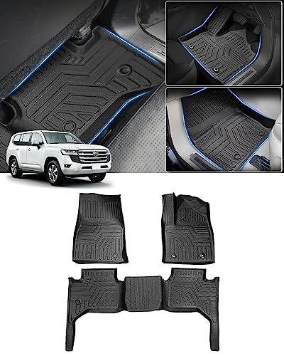 Cartist ランドクルーザー300系 に適用 フロアマット 立体カーマット 3Dフロアマット オートマ用 R3.8?現行 5人乗り用 セカンドマット 防水 滑り防止 耐汚れ TPE素材 カスタムパーツ 車種専用設計 取付簡単 保護パーツ カー用品 3Pts 11,278円
