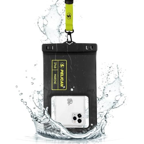 【Pelican】 IP68 (防塵防水規格最高等級) ペリカン スマホ 防水ポーチ 防水ケース XLサイズ 1個 〔最大 7.0 インチ スマートフォン対応〕 Marine Waterproof Floating Pouch XL - Bl 7e36c1f4