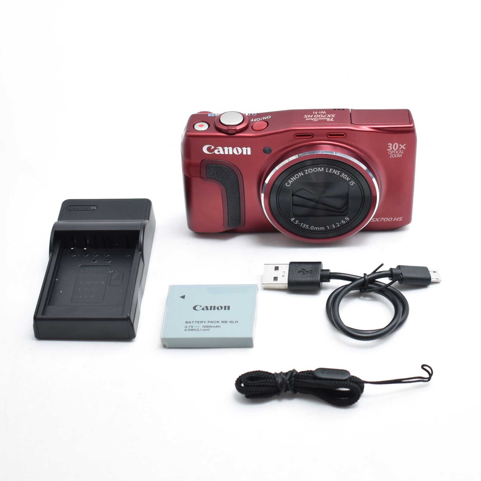 B#13314 Canon デジタルカメラ Power Shot SX700 HS レッド 光学30倍ズーム PSSX700HS(RE)