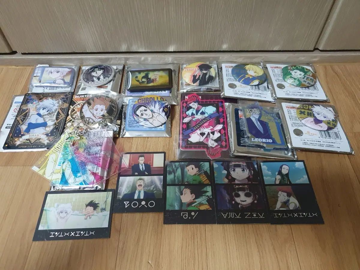 HUNTER×HUNTER グッズ アクリルキーホルダー バッジ カード セット
