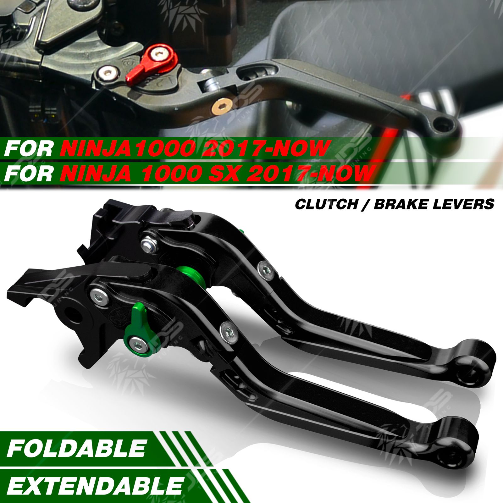 カワサキ NINJA1000/NINJA 1000 SX 2017年式以降 折りたたみ式レバーセット 7,015円