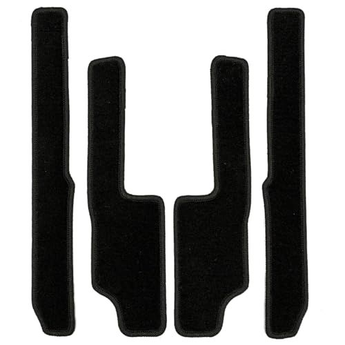 FJCRAFT 【T131】 トヨタ 互換品 ランドクルーザー250 ランクル250 250系 サイドステップマット 汚れ防止 キズ防止 擦れ防止 日本製 カーフィール加工 （エクセレント・ブラック） (サイドステップマット：3列シート車(7人乗り)専用)ts