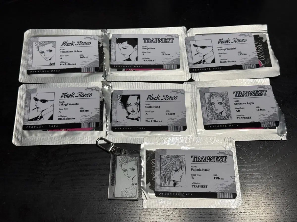 なな Toonique nana プロフィール カード キーホルダー レン ナオキ ノブ レイナ