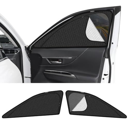 新型 ハリアー 80系 専用 サンシェード マグネット式 サイド用 車種専用 2in1一体式 カーシェード Harrier 80 メッシュカーテン 換気 断熱 日除け メッシュサンシェード 日焼け防止 UVカット 遮光カーテン 日差し 紫外線カット 虫よけas