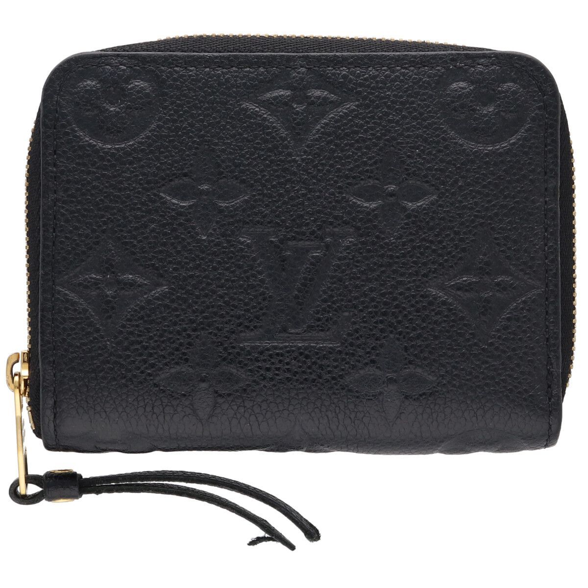 【中古】 LOUIS VUITTON ルイヴィトン ジッピー・コインパース M60574 モノグラム・アンプラント ノワール ブラック 小銭入れ コインケース 財布 26009370 RS