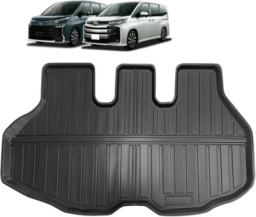 R★ラゲッジマット 新型 ヴォクシー ノア 90系 専用 ラバーマット 3D 防水マット カーマット NOAH VOXY 90 2022年1月? 対応 トランクマット TPE材質 滑り止め 耐汚れ 耐摩擦 キズ防止 内装パーツ カスタムパーツ 1枚セット ブラ
