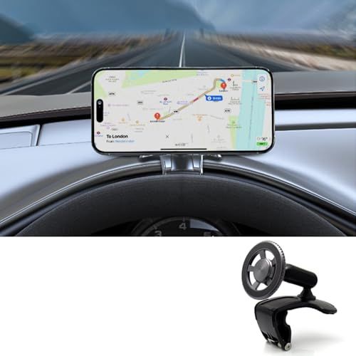ランドクルーザー/ランクル 70系/GRJ76K/GRJ79K スマートフォンホルダー 車載 メーターフード取付 MagSafe対応 マグネットリング付き 磁気吸着式 iPhone 17/16/15/14/13/12シリーズ対応 Android対応 縦横回as