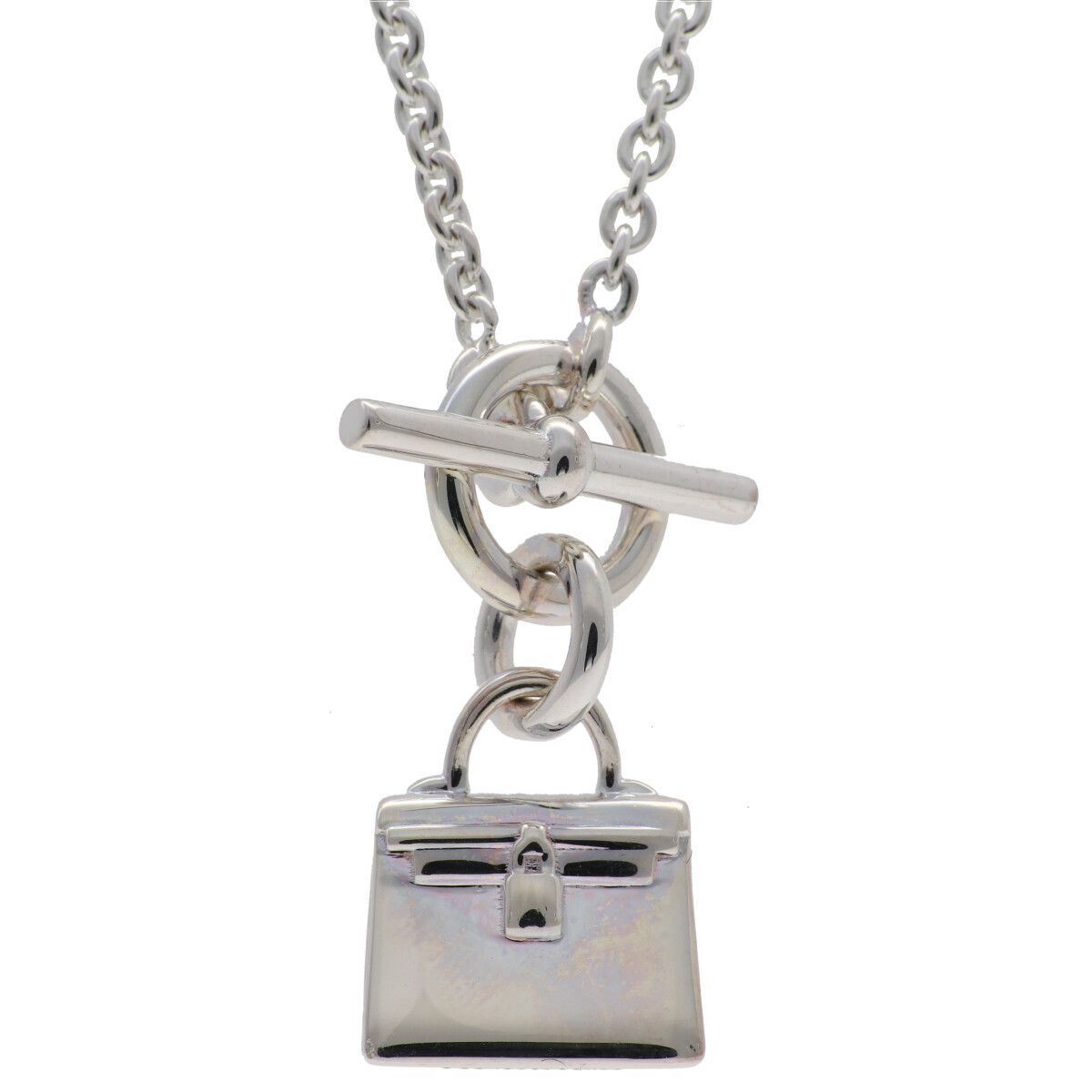 【中古】 HERMES エルメス アミュレット ケリー ネックレス Ag925 シルバー ペンダント アクセサリー 26021433 RS
