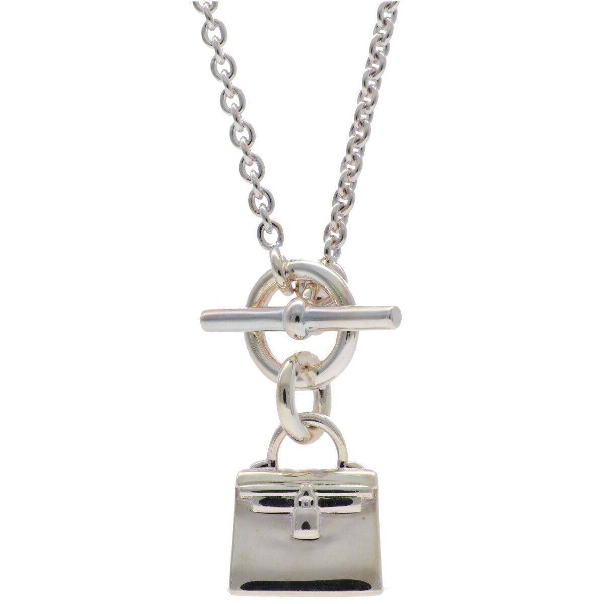 【中古】 HERMES エルメス アミュレット ケリー ネックレス Ag925 シルバー ペンダント アクセサリー 26021434 RS