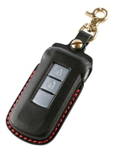 [ユサブル] デリカ D5 用 キーケース 本革 【ヌメ革の王様・ブッテーロ】 エクリプスクロス PHEV 三菱 スマートキーカバー 3D立体成型 真鍮金具(ブラック)ts 6,343円