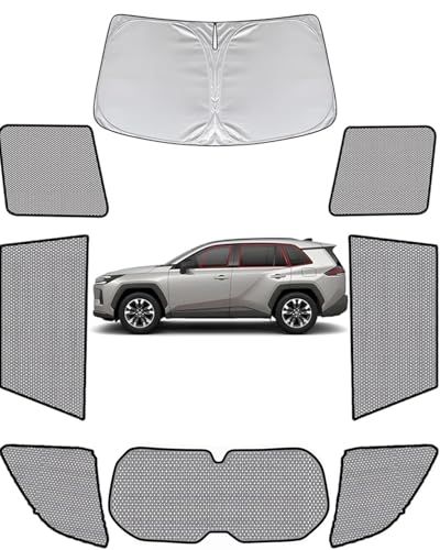 メッシュ サンシェード 新型RAV4 60系 日除け 虫除け 遮光 車中泊 断熱 AXAN64 専用設計 カスタムパーツ アクセサリー (トヨタ RAV4 60系)as