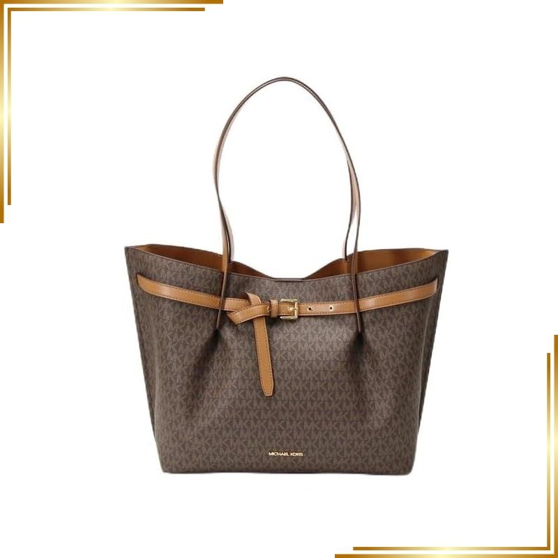 【新品】 [Michael Kors] [マイケル・コース] EMILIA EW トート ラージ - MKシグネチャー ブラウン/エイコーン ※※