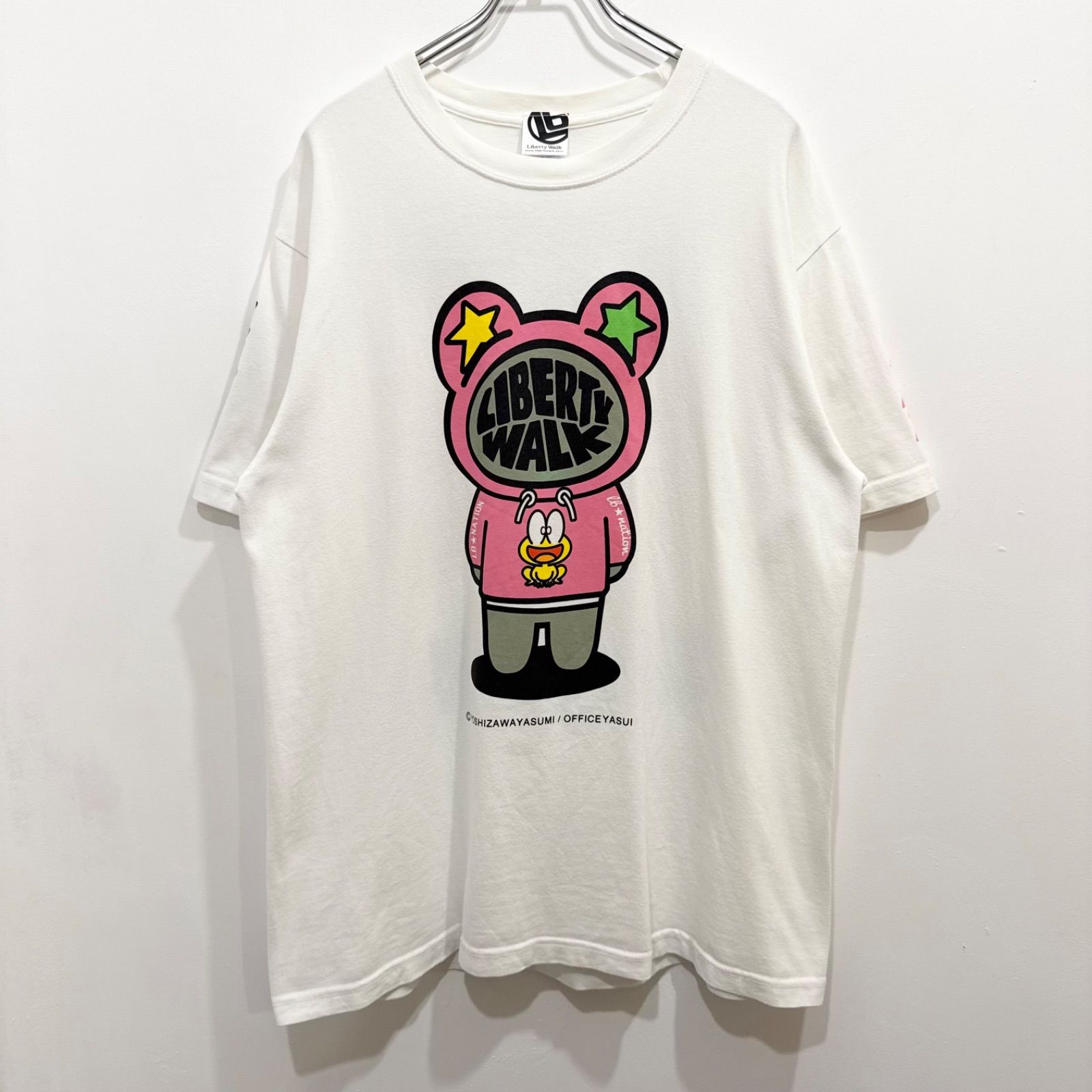 【未使用】ど根性ガエル ピョン吉 半袖Tシャツ Lサイズ LIBERTYWALK ぴょん吉 × LB ベアドール Liberty Walk リバティーウォーク 個性的