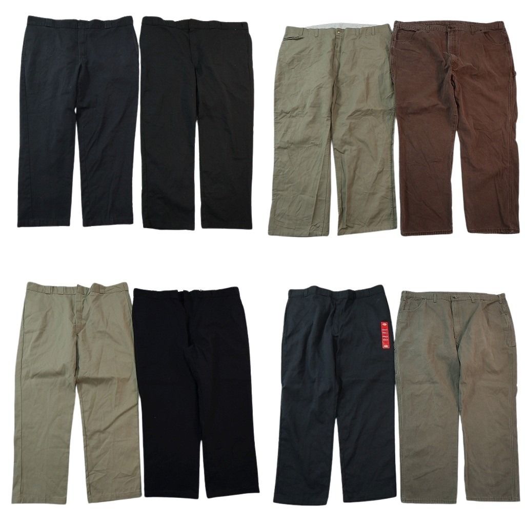 古着卸 まとめ売り ディッキーズ パンツ 8枚セット ( メンズ 48/46 ) ハンマーループ デッドストック チノ 874 ワーク 中古 古着 NF9850