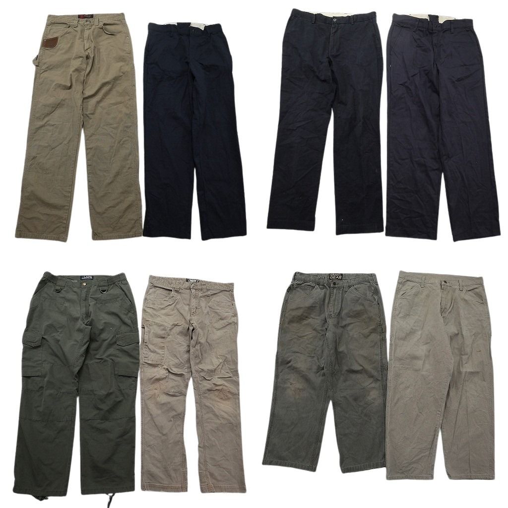 古着卸 まとめ売り ロングパンツ 8枚セット ( メンズ 34/33 ) ペインター ワーク カーゴ コットンパンツ 中古 古着 NF9914 7,546円
