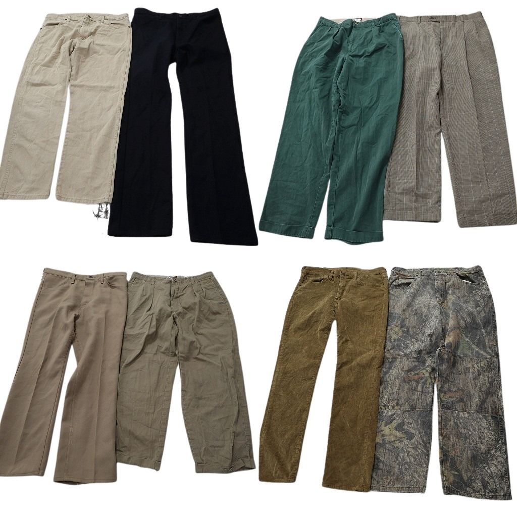 古着卸 まとめ売り ブランド パンツ 8枚セット ( メンズ 36 ) リーバイス トミーヒルフィガー ラングラー 中古 古着 NF9945 12,125円