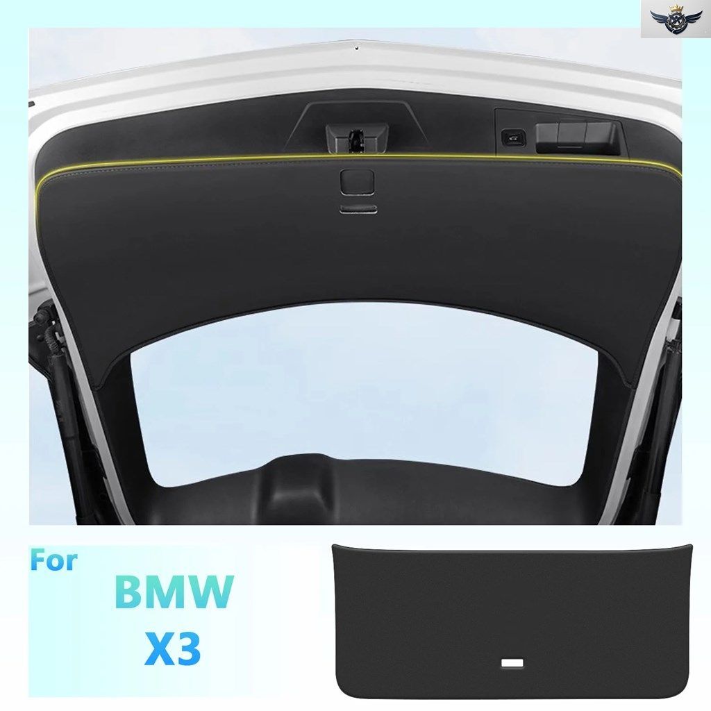 BMW X3 G01 2018-22車のリアトランク テールゲート キック防止マット レザー装飾パッド カスタムパーツ