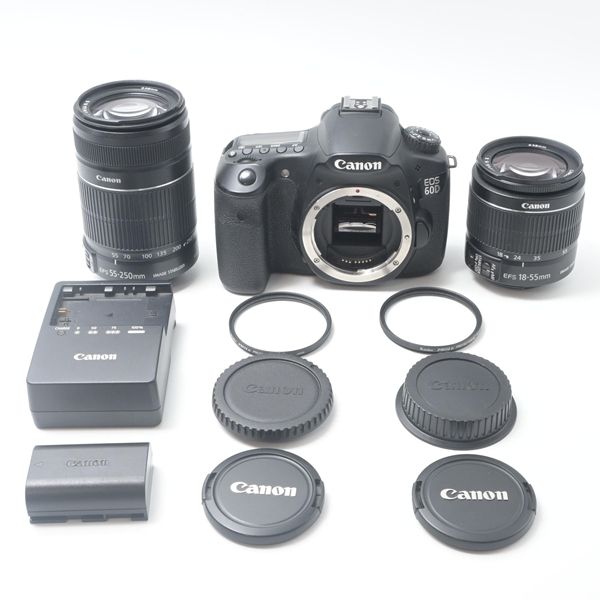 キヤノン Canon EOS 60D ダブルズームキット[美品B]
