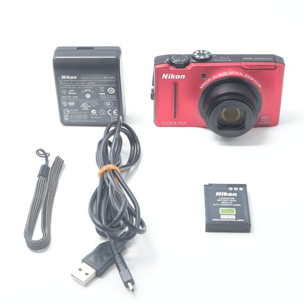 ニコン Nikon COOLPIX S8100 フラッシュレッド S8100RD[並品]