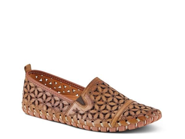 スプリングステップ レディース シューズ スリッポン・ローファー Spring Step Flowerflow Loafer Light Brown ブラウン